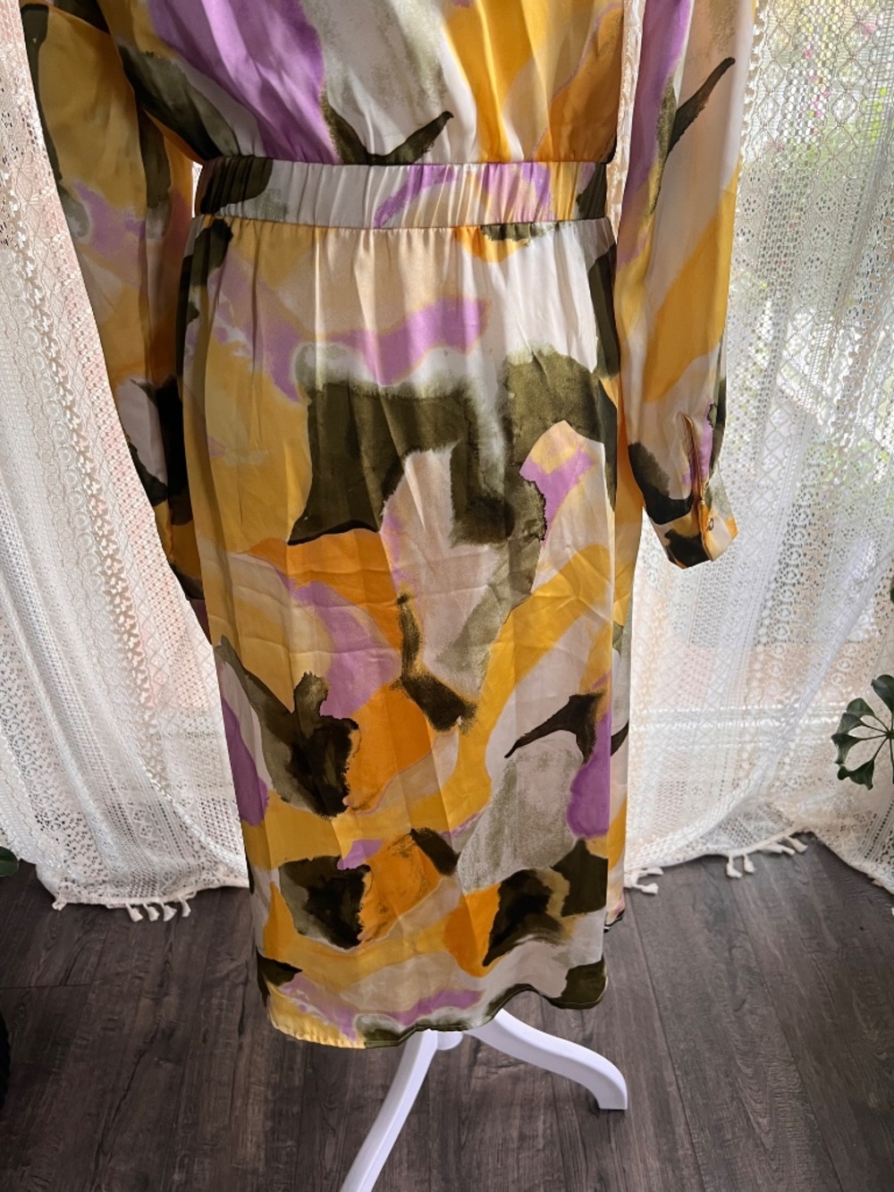 NWT French Connection abstract colorful shirt dress - Picture 12 of 13